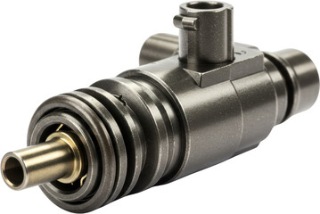 Industrial Metal Component Precision Machined Part Close up View Engineering Manufacturing