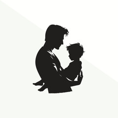 Father and little son special love, caring, fathers day special