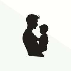 Father and little son special love, caring, fathers day special