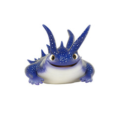 Fototapeta premium Adorable 3D Render of a Friendly Purple Starry Creature