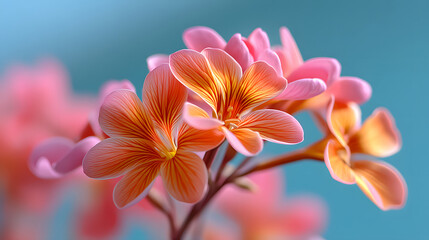 Fototapeta premium Colorful flower graphic poster PPT background, abstract flower computer wallpaper background