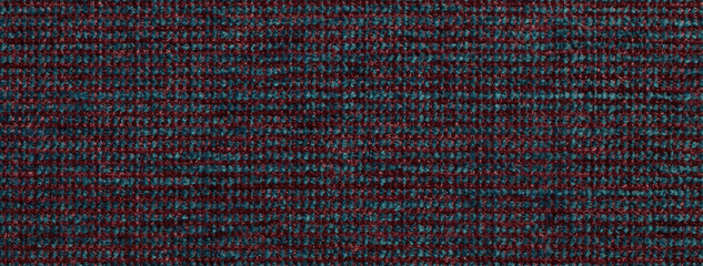 Texture dark brown background from soft textile material. Abstract backdrop from red and blue fabric