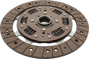 Obraz premium Automotive Clutch Disc Detailed Close up of Car Transmission Part Replacement Component