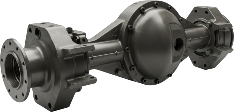 Heavy Duty Automotive Rear Axle Assembly Industrial Strength Differential Robust Metal Construction