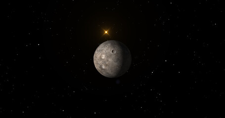 Fototapeta premium Ceres fictional planet illustration.