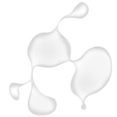 Abstract liquid bubble with a fluid, iridescent surface on a transparent background. Perfect for modern design projects, tech branding. 3D liquid Bubble.