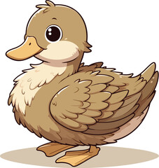 2D cartoon full-body kind of a duck