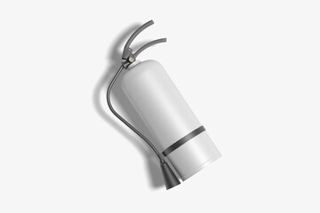 Realistic Fire Extinguisher Mockup isolated on white background