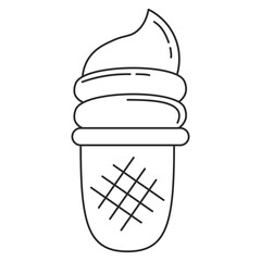 Outline Ice Cream Cone
