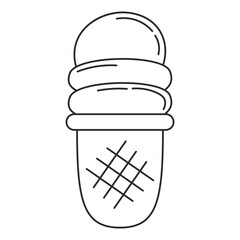 Outline Ice Cream Cone