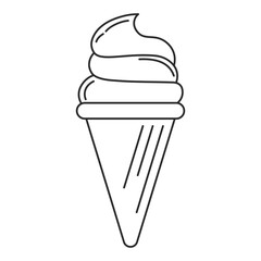 Outline Ice Cream Cone