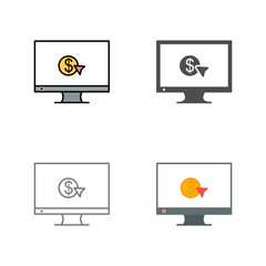 Unique Pay Per Click Vector Icon