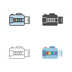 Unique Open Camera Vector Icon