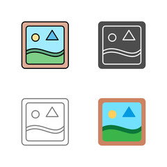 Unique Images Vector Icon