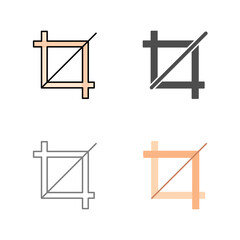 Unique Crop Vector Icon