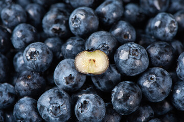 fresh blueberry fruit texture background