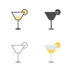 Cocktail Drink Vector Icon