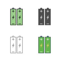 Batteries Vector Icon