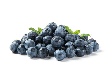 fresh blueberry isolated on a white background.