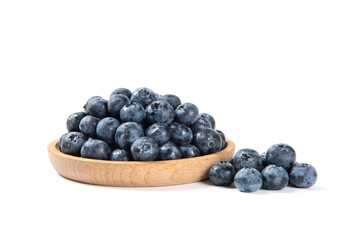 fresh blueberry isolated on a white background.