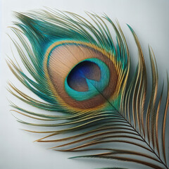 Obraz premium Vibrant Peacock Feather