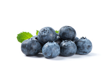 fresh blueberry isolated on a white background.