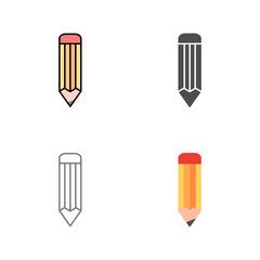 Unique Pencil Vector Icon