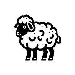 Cartoon Sheep Vector – Whimsical Animal Design for Creative Use