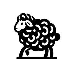Cartoon Sheep Vector – Whimsical Animal Design for Creative Use