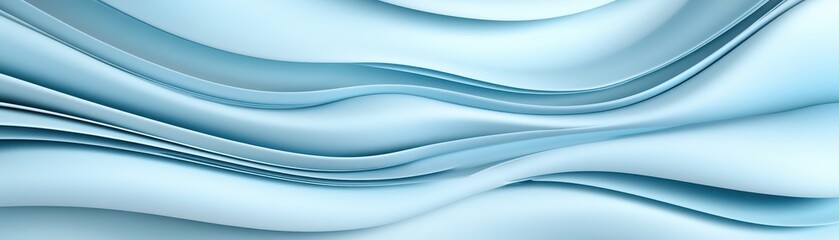 Obraz premium Abstract blue waves background, a smooth and flowing design for modern projects