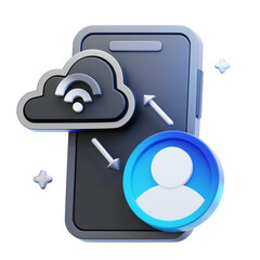 Private Network 3D Illustration