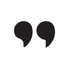 Black quotes icon collection.Vector quote sign.Citation. quote mark, black sign isolated on white background. Vector illustration eps 10.