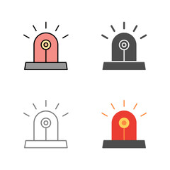 Unique Siren Vector Icon