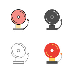 Unique Fire Alarm Vector Icon