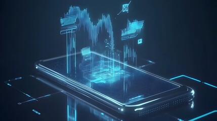 Digital interface showcasing financial data on a smartphone.