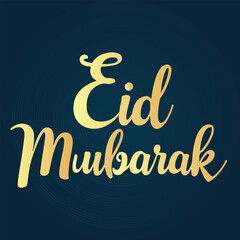 Eid mubarak typography letter calligraphy design 