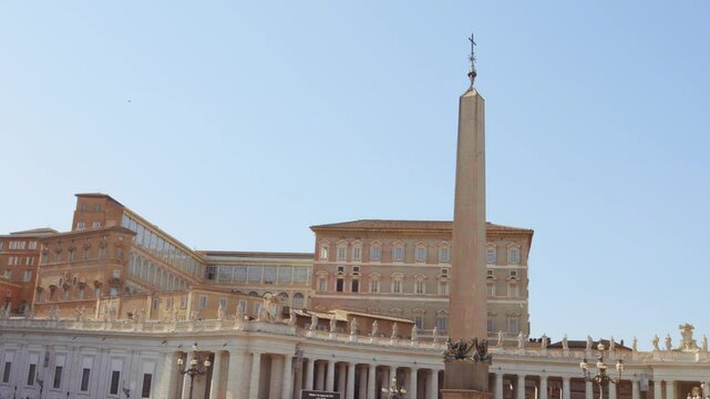 Vatican city, Rome, Italy - August 1 2024. Discover the stunning Apostolic Palace, a symbol of Vatican City's rich heritage and art