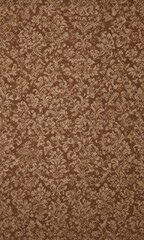 Fototapeta premium Elegant brown beige damask, intricate seamless pattern, sophisticated, style