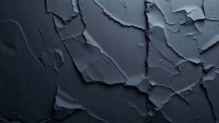 Abstract dark gray textured background with cracked and uneven surface ideal for design projects and artistic applications.