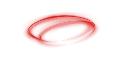 Naklejka premium Curved Red Speed Light Trail with Spiral Sparks and Glowing Wave – Abstract Magic Swirl Effect, Twisting Bright Line, Radiant Twirl, Transparent Background PNG for Motion and Energy Themes