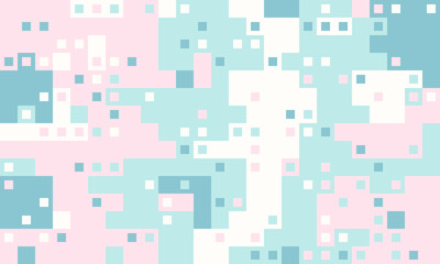 Abstract pastel pixel art background.  Soft, dreamy colors create a calming, modern design perfect for websites, social media, or presentations.