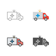 Ambulance Vector Icon