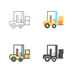 Forklifter Vector Icon