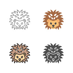 Hedgehog Vector Icon
