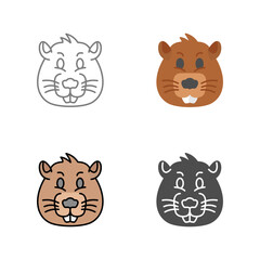 Beaver Vector Icon