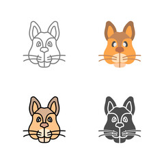 Squirrel Vector Icon