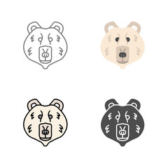 Polar Bear Vector Icon