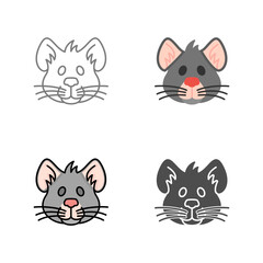 Fototapeta premium Mouse Vector Icon