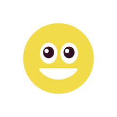 Fototapeta premium Face emoji smile smiling symbol sign vector illustration