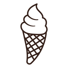 Outline Ice Cream Cone